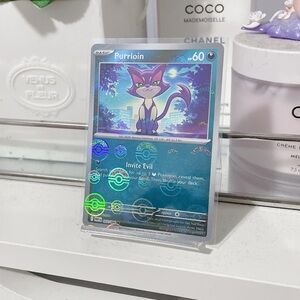 Pokemon Purrloin Trading Card (PokeBall)